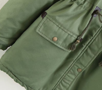 Abrigo de Invierno con Cuello de Pelaje y Forro Polar - Image 10
