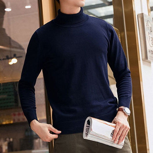 Suéter Cuello Alto Hombre Invierno Cálido Premium Casual Grueso - Image 14
