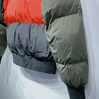 Chaqueta de Algodón con Solapa de Letras en Bloques de Color - Image 14