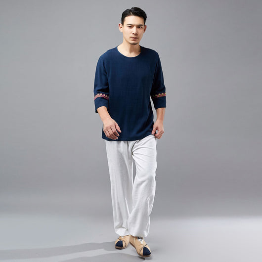 Camisa de Algodón y Lino - Image 19