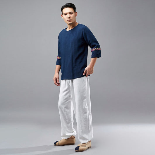 Camisa de Algodón y Lino - Image 22