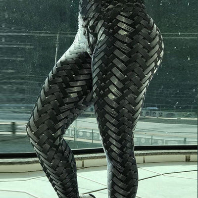 Leggins Deportivos Estampado Iron Weave con Levantamiento de Glúteos - Image 4