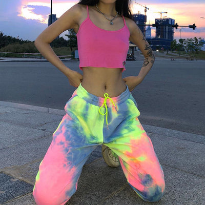 Pantalones Casuales Tie-Dye con Estilo Vibrante - Image 8