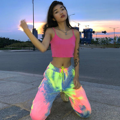 Pantalones Casuales Tie-Dye con Estilo Vibrante - Image 9