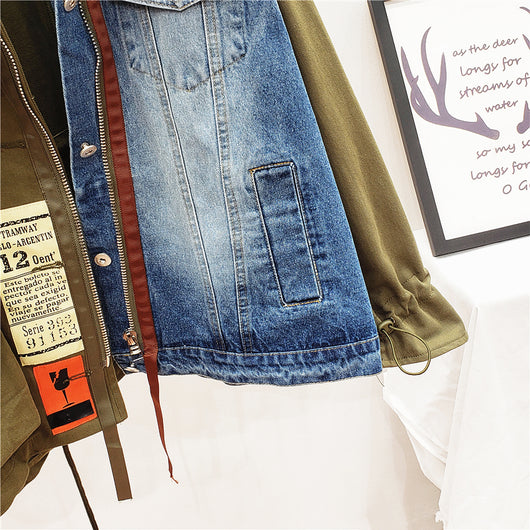 Chaqueta de Mezclilla con Costuras de Contraste - Image 12