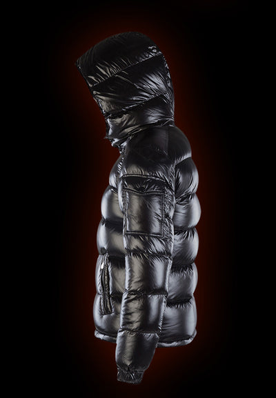 Chaqueta Acolchada de Plumas de Pato Blanco Cálido para Hombre - Image 8