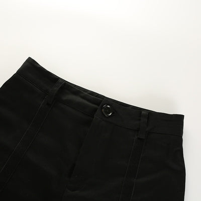 Shorts Elásticos Negros de Cintura Alta Ajustados - Image 10
