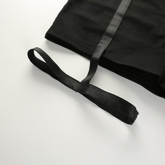 Shorts Elásticos Negros de Cintura Alta Ajustados - Image 12