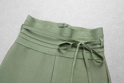 Pantalones Lápiz Cintura Alta Elásticos en Colores Sólidos - Image 13