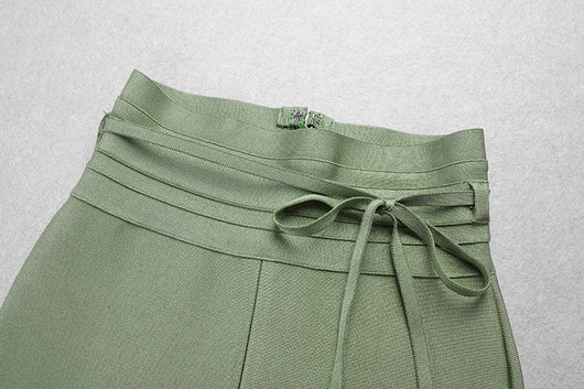 Pantalones Lápiz Cintura Alta Elásticos en Colores Sólidos - Image 13