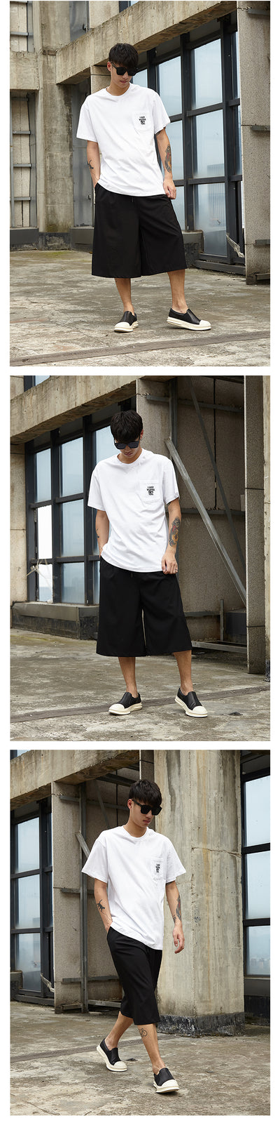 Pantalones anchos con cintura elástica - Image 9