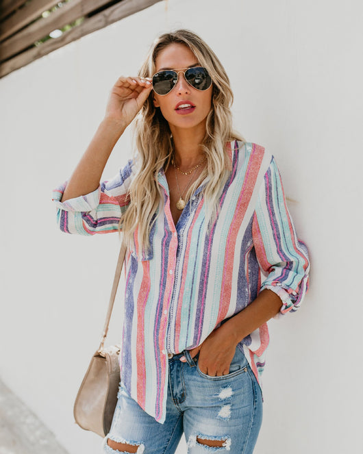 Camisa Manga Larga a Rayas de Colores - Image 17