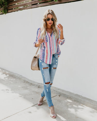 Camisa Manga Larga a Rayas de Colores - Image 18