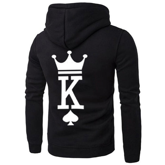 Sudadera Holgada con Capucha Pareja KING QUEEN - Image 12