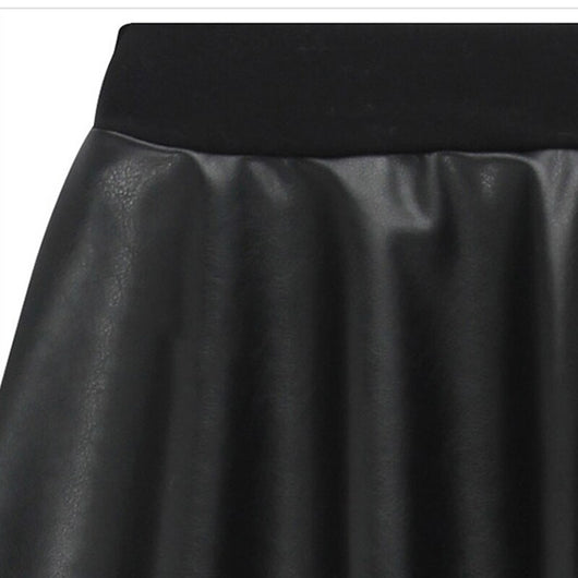 Leggings de Cuero PU con Costuras Decorativas para Mujer - Image 9