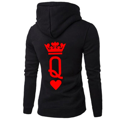 Sudadera Holgada con Capucha Pareja KING QUEEN - Image 15