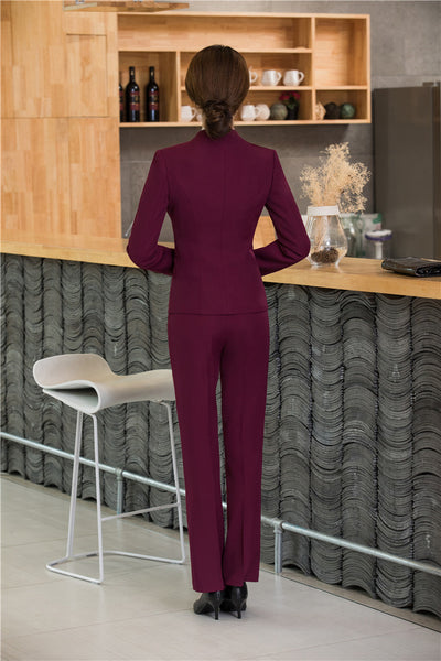Traje Formal Vino Tinto Talla Pequeña con Peto - Image 10