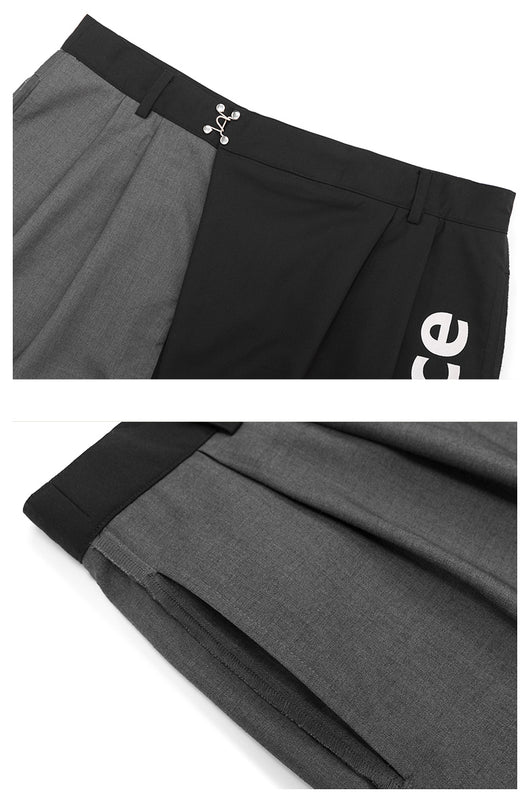 Pantalones con Estampado Inglés y Costuras en Bloques de Color - Image 11