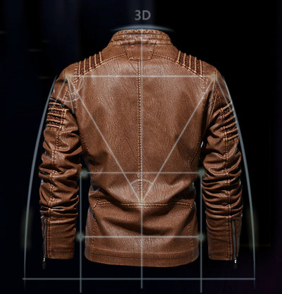Chaqueta de Cuero Premium Talla Grande - Estilo Europeo y Americano - Image 7