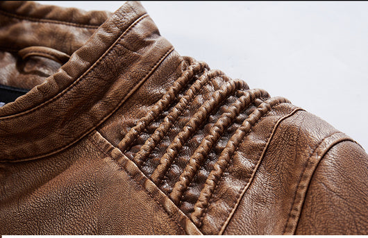 Chaqueta de Cuero Premium Talla Grande - Estilo Europeo y Americano - Image 8