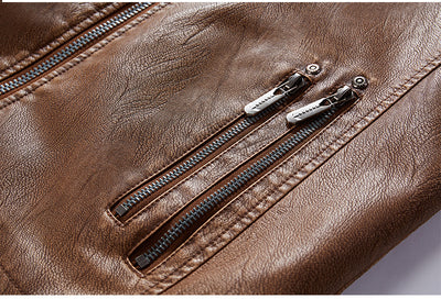 Chaqueta de Cuero Premium Talla Grande - Estilo Europeo y Americano - Image 9