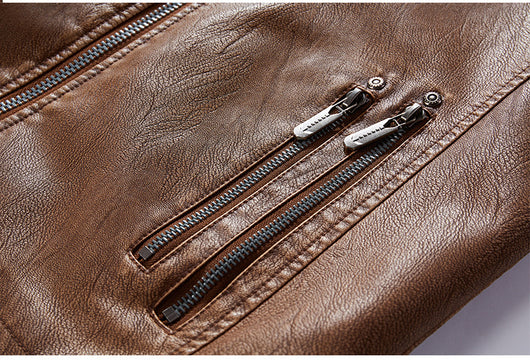 Chaqueta de Cuero Premium Talla Grande - Estilo Europeo y Americano - Image 9