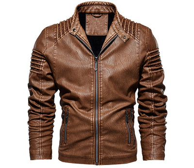 Chaqueta de Cuero Premium Talla Grande - Estilo Europeo y Americano - Image 10