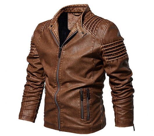 Chaqueta de Cuero Premium Talla Grande - Estilo Europeo y Americano - Image 11