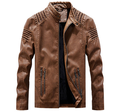 Chaqueta de Cuero Premium Talla Grande - Estilo Europeo y Americano - Image 12