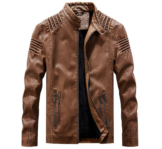 Chaqueta de Cuero Premium Talla Grande - Estilo Europeo y Americano - Image 12
