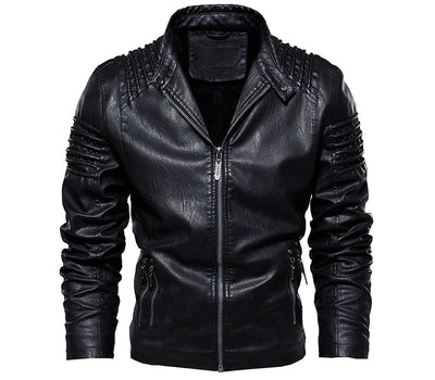 Chaqueta de Cuero Premium Talla Grande - Estilo Europeo y Americano - Image 13