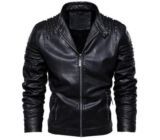 Chaqueta de Cuero Premium Talla Grande - Estilo Europeo y Americano - Image 13