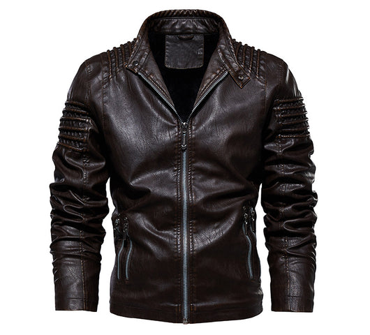 Chaqueta de Cuero Premium Talla Grande - Estilo Europeo y Americano - Image 16