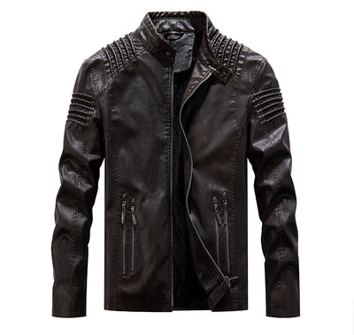 Chaqueta de Cuero Premium Talla Grande - Estilo Europeo y Americano - Image 18