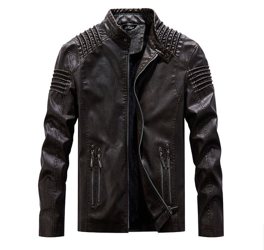 Chaqueta de Cuero Premium Talla Grande - Estilo Europeo y Americano - Image 18