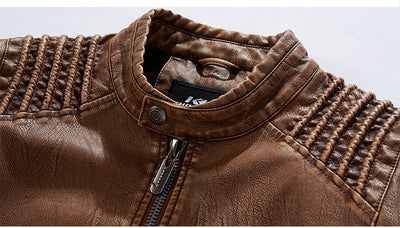 Chaqueta de Cuero Premium Talla Grande - Estilo Europeo y Americano - Image 19