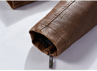 Chaqueta de Cuero Premium Talla Grande - Estilo Europeo y Americano - Image 22