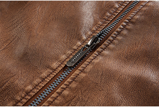 Chaqueta de Cuero Premium Talla Grande - Estilo Europeo y Americano - Image 23