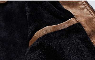 Chaqueta de Cuero Premium Talla Grande - Estilo Europeo y Americano - Image 25