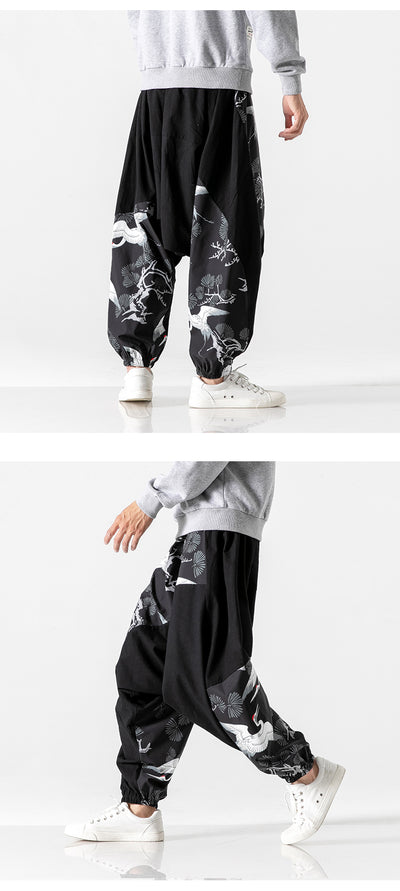 Pantalones Patchwork Holgados Estilo Asiático - Image 8