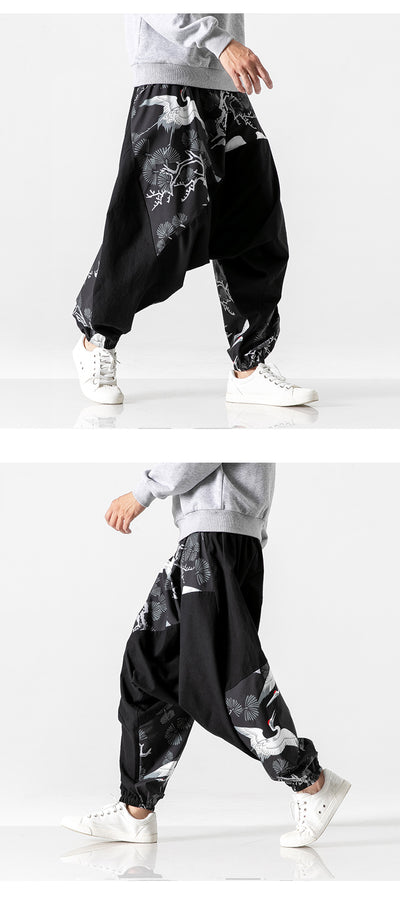 Pantalones Patchwork Holgados Estilo Asiático - Image 10