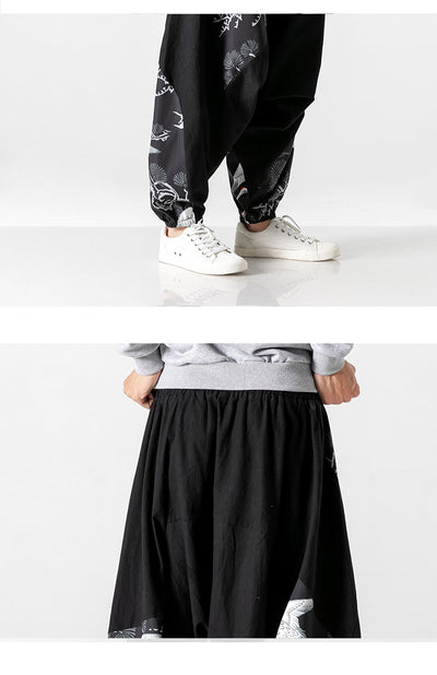 Pantalones Patchwork Holgados Estilo Asiático - Image 13
