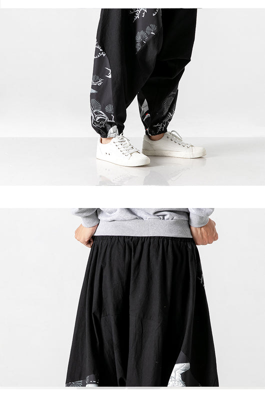 Pantalones Patchwork Holgados Estilo Asiático - Image 13