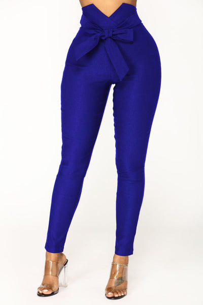 Pantalones Slim Elásticos con Detalle de Moño Europeo-Americano - Image 12