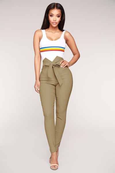 Pantalones Slim Elásticos con Detalle de Moño Europeo-Americano - Image 13