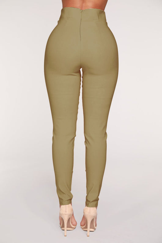 Pantalones Slim Elásticos con Detalle de Moño Europeo-Americano - Image 16