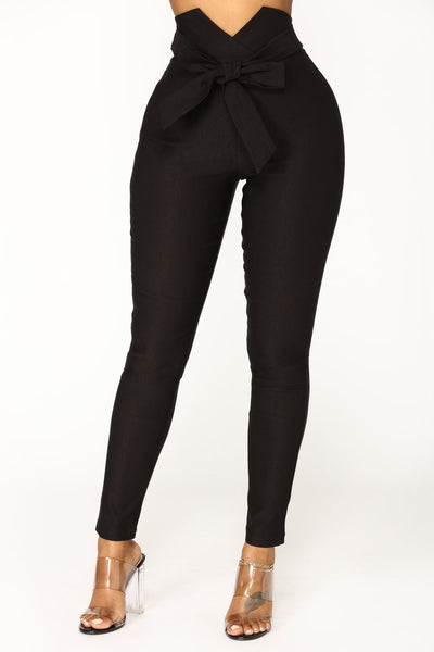 Pantalones Slim Elásticos con Detalle de Moño Europeo-Americano - Image 19