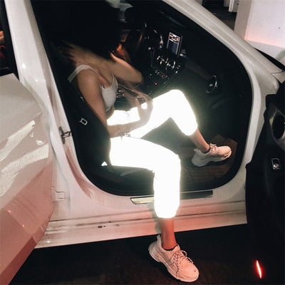Pantalones Casuales Elásticos Luminosos para Mujer - Image 7