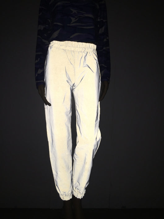 Pantalones Casuales Elásticos Luminosos para Mujer - Image 9