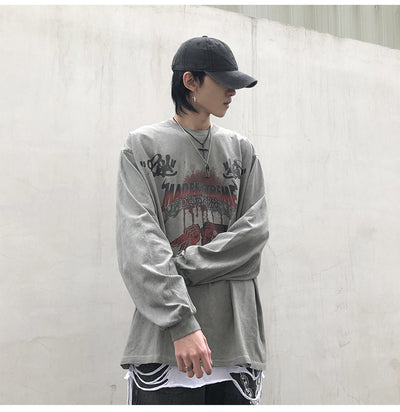 Playera Manga Larga Oscura para Hombre - Image 12